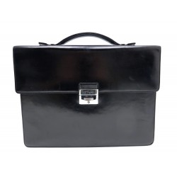 CARTABLE ST DUPONT 080104 SACOCHE EN CUIR NOIR SAC SERVIETTE BUSINESS BAG 700€