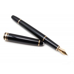 STYLO PLUME MONTBLANC MEISTERSTUCK CLASSIQUE NOIR & OR 18K FOUNTAIN PEN 500€