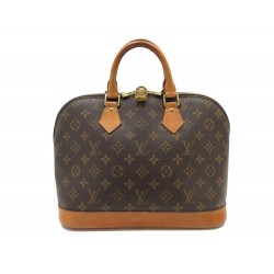 SAC A MAIN LOUIS VUITTON ALMA PM M53151 EN TOILE MONOGRAM LV BAG PURSE 1130€