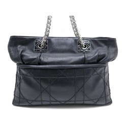 SAC A MAIN CHRISTIAN DIOR SO DIOR 35 CABAS EN CUIR NOIR CANNAGE TOTE BAG 3450€