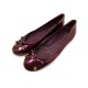 CHAUSSURES LOUIS VUITTON BALLERINES CUIR VERNI ROSE FUSHIA FLAT SHOES 