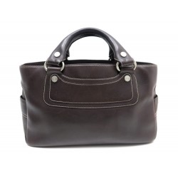 SAC A MAIN CELINE BOOGIE EN CUIR MARRON HAND BAG BROWN LEATHER PURSE 990€