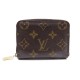 PORTEFEUILLE LOUIS VUITTON MONNAIE ZIPPY TOILE MONOGRAM M60067 MARRON BOITE 270€