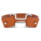 NEUF BRACELET HERMES MODELE H TAILLE 15 EN CUIR ORANGE & ACIER PALLADIE 360€