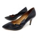 NEUF CHAUSSURES ISABEL MARANT POPPY 39 ESCARPINS CUIR NOIR PUMP SHOES BLACK 355€