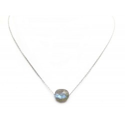 NEUF COLLIER MORGANNE BELLO EN OR FRIANDISE COUSSIN LABRADORITE 1013WB1A109 485€