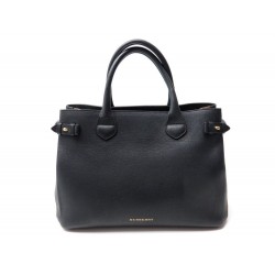 SAC A MAIN BURBERRY THE BANNER 40236931 CUIR NOIR LEATHER HAND BAG PURSE 1295€