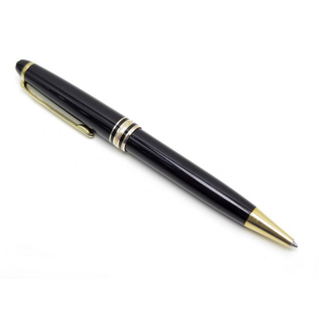 STYLO BILLE MONTBLANC MEISTERSTUCK CLASSIQUE DORE 10883 EN RESINE NOIR PEN 355€