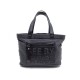 NEUF SAC A MAIN SEE BY CHLOE CABAS TISSU GRIS & CUIR NOIR HAND BAG PURSE 225€