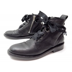 BOTTINES ZADIG & VOLTAIRE 40 CUIR NOIR 