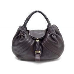 SAC A MAIN FENDI SPY 8BR511 EN CUIR MARRON BROWN LEATHER HAND BAG PURSE 1475€