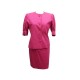 TAILLEUR GIVENCHY VESTE & JUPE 38 M EN TISSU FUSHIA JACKET SKIRT PINK 2800€