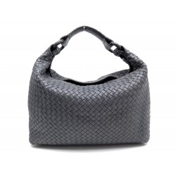 SAC A MAIN BOTTEGA VENETA SLOANE 172918 CUIR GRIS TRESSE INTRECCIATO NAPPA 1750€