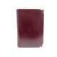 NEUF PORTEFEUILLE MUST DE CARTIER EN CUIR GRAINE BORDEAUX WALLET BILLFOLD 520€