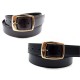 NEUF CEINTURE MONTBLANC REVERSIBLE BOUCLE DOREE T 85 CUIR MARRON NOIR BELT 230€