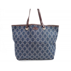 VINTAGE SAC A MAIN CELINE CABAS EN JEAN MONOGRAMME BLEU HANDBAG TOTE 850€