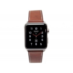 NEUF MONTRE CONNECTEE HERMES APPLE WATCH SERIE 2 42 MM ACIER & CUIR STEEL 985€