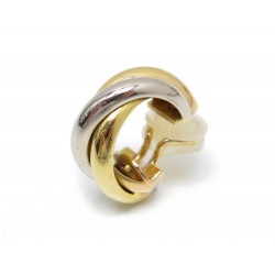 NEUF BOUCLE D OREILLE CARTIER SEULE OR 18K TRINITY 