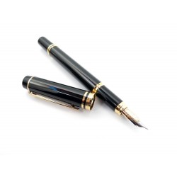 NEUF STYLO PLUME WATERMAN IDEAL LE MAN 200 OR 18K NOIR + BOITE FOUNTAIN PEN 315€