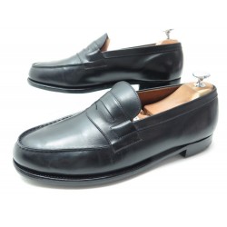 CHAUSSURES JM WESTON MOCASSINS 180 8E 42 42.5 CUIR BOX NOIR LOAFERS SHOES 590€