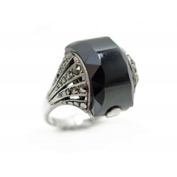 POUR EXPERTISE BAGUE ART DECO PIERRE NOIRE 