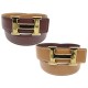 CEINTURE HERMES T70 BOUCLE H DOREE LIEN EN CUIR REVERSIBLE 32MM GOLD MARRON 620€