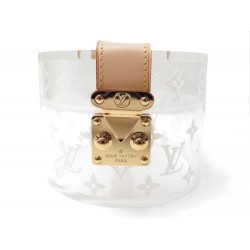 NEUF BOITE LOUIS VUITTON SCOTT EN PLEXI TRANSPARENT MONOGRAM 