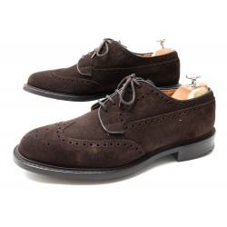 NEUF CHAUSSURES CHURCH'S COTTERSTOCK 2 DERBY 8.5F 42.5 EN DAIM MARRON SHOES 500€