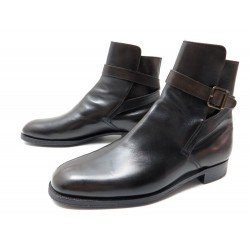 CHAUSSURES JM WESTON BOTTINES JODHPUR 722 8.5D 42.5 CUIR EMBAUCHOIRS BOOTS 930€