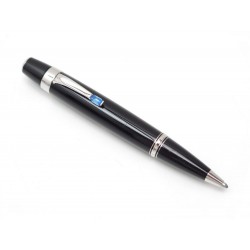 STYLO BILLE MONTBLANC BOHEME RESINE NOIR + ETUI CUIR 