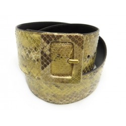 NEUF CEINTURE YSL YVES SAINT LAURENT PYTHON T75 