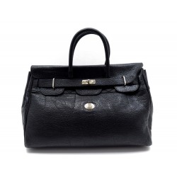 SAC A MAIN MAC DOUGLAS PYLA BUNI S BUFFLE CUIR NOIR HAND BAG BLACK LEATHER 389€