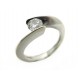 BAGUE JEAN MARC GAREL T 51 EN OR BLANC 4.2GR & SOLITAIRE DIAMANT 0.4 CT 3400€