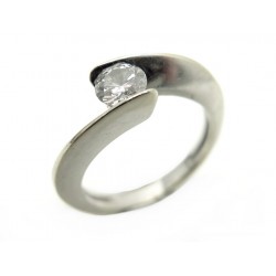 Bague solitaire Or et Diamant