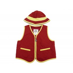 NEUF ENSEMBLE HERMES VESTE CAPITONNEE 18M & CHAPEAU BOB T 47 BABY CLOTHES 760€