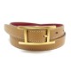 NEUF CEINTURE HERMES HAPI EN CUIR GOLD T70 CAMEL LEATHER BELT GOLDEN BUCKLE 585€