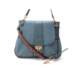 NEUF SAC A MAIN CHLOE LEXA MEDIUM 3S1261 EN CUIR BLEU BANDOULIERE HAND BAG 1790€