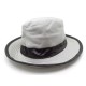 NEUF CHAPEAU EMMA EN TOILE & CUIR T 61 