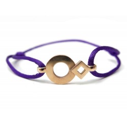 NEUF BRACELET LIEN TOURNAIRE SIGNE ECLIPSE ROND OR 1