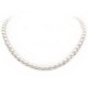 COLLIER DE PERLES BLANCHES & OR JAUNE 18K 44 CM NECLACE WHITE PEARLS & GOLD