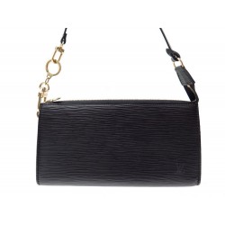 NEUF SAC A MAIN LOUIS VUITTON POCHETTE ACCESSOIRES EN CUIR EPI NOIR CLUTCH 560€