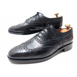 CHAUSSURES JM WESTON 376 RICHELIEU BOUT FLEURI 8.5E 42.5 L CUIR NOIR SHOES 785€