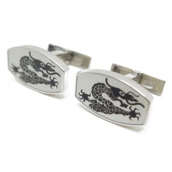 BOUTONS DE MANCHETTES CARTIER DRAGONS CHINOIS EN ARGENT MASSIF SILVER 335€