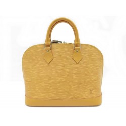 NEUF SAC A MAIN LOUIS VUITTON ALMA PM M54391 EN CUIR EPI JAUNE BAG PURSE 1550€