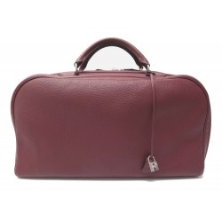 SAC DE VOYAGE HERMES V CUIR TAURILLON TOGO ROUGE GARANCE 