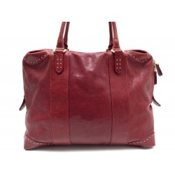 SAC A MAIN FENDI B. MIX BAULOTTO BOWLER 8BL096 EN CUIR ROUGE RED HAND BAG 1500€