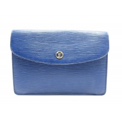 POCHETTE LOUIS VUITTON EN CUIR EPI BLEU 