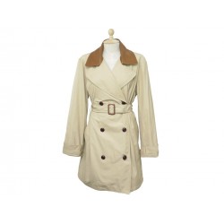 NEUF MANTEAU RALPH LAUREN IMPERMEABLE TRENCH COAT T 44 46 XL COL CUIR COAT 430€