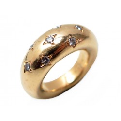 BAGUE CHAUMET JONC OR JAUNE 18KT DIAMANTS 