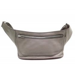 NEUF SAC BANANE HERMES EN CUIR LISSE GRIS 